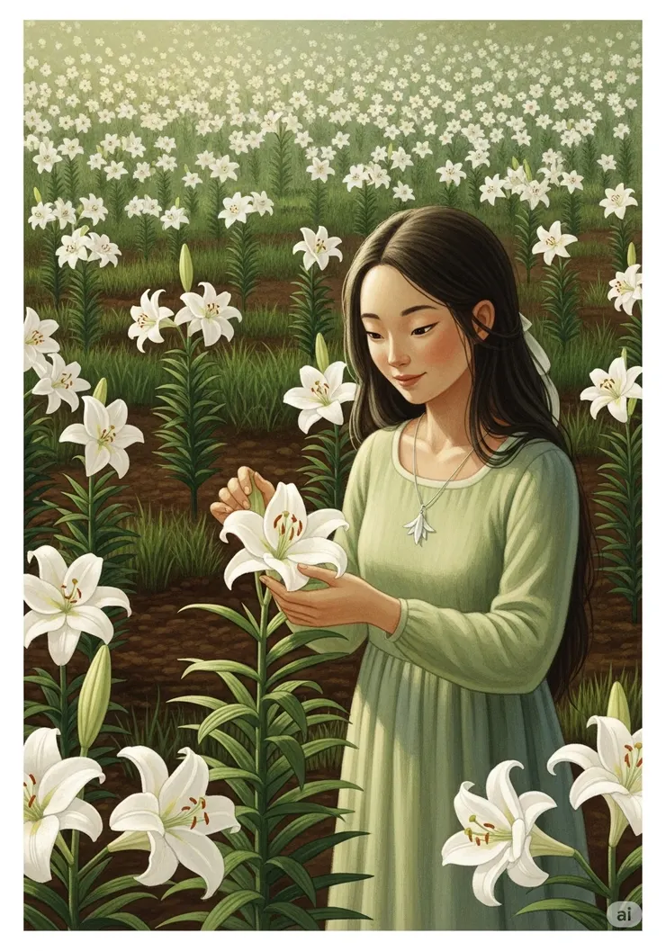 封面:百合花園的溫柔祝福