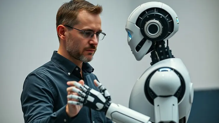 interacting with robot