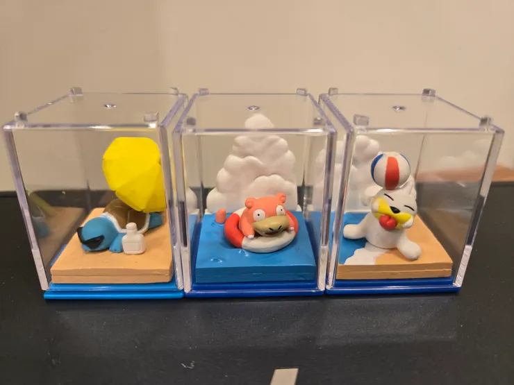 傑尼龜旁有防曬油，是說呆呆獸為什麼需要游泳圈