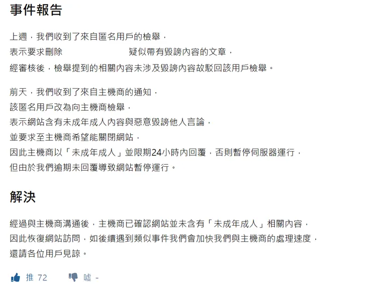 遭到騷擾的社群網站