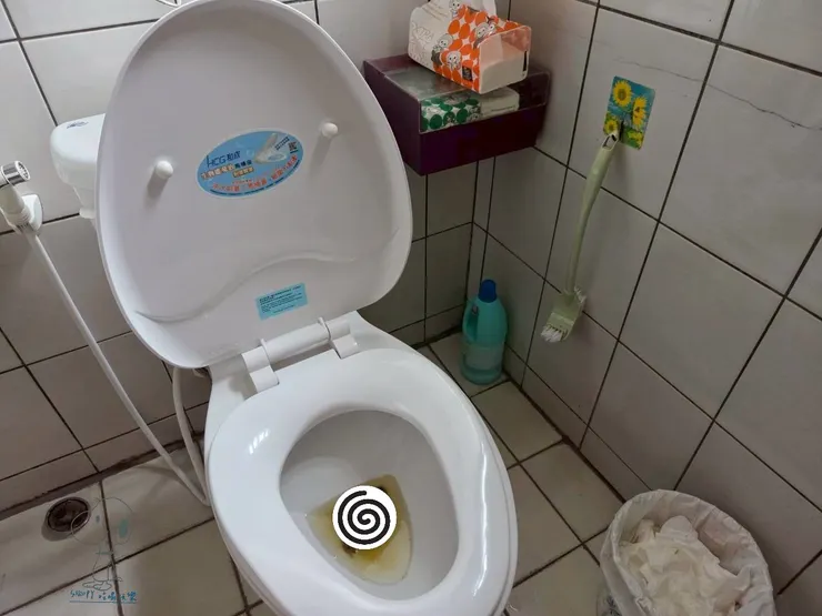 馬桶又沖不下去啦～～馬賽克一下保護大家的眼睛🤣