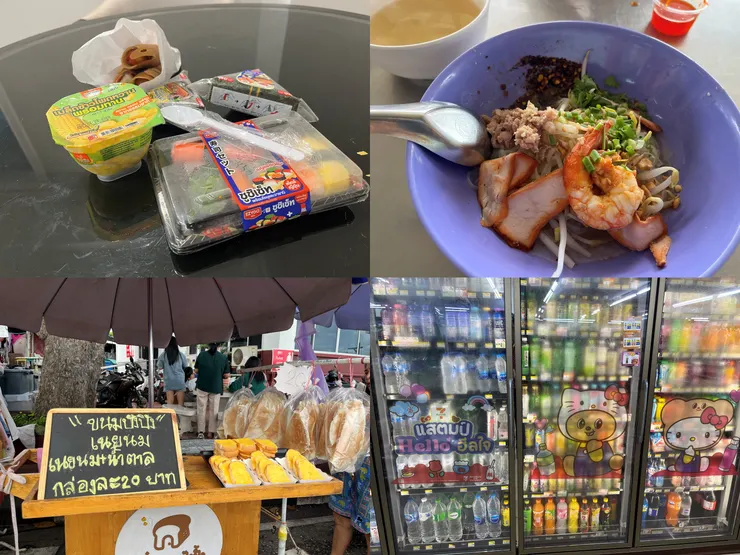 曼谷自由行 Day4：道地米粉湯、安帕瓦水上市場、711飲料、早餐