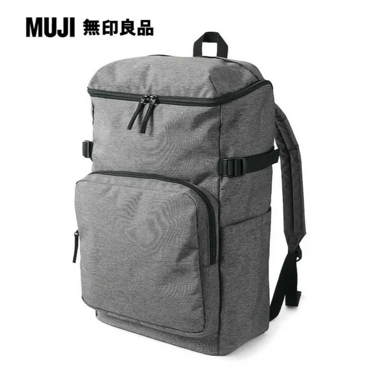 無印良品 MUJI可減輕肩膀負擔 潑水加工 上開式後背包 