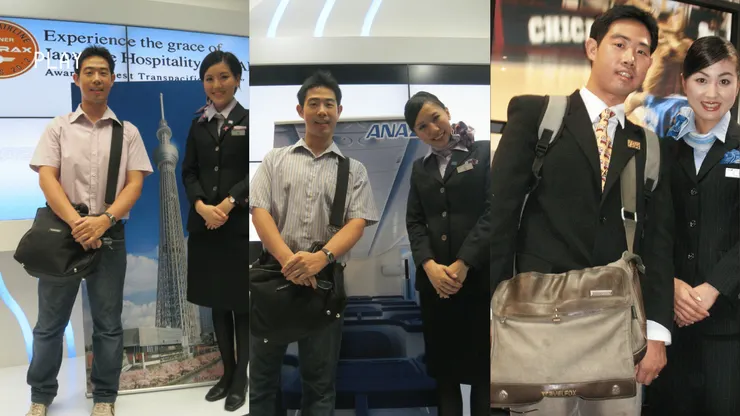 我和ANA全日空空服員的合影!