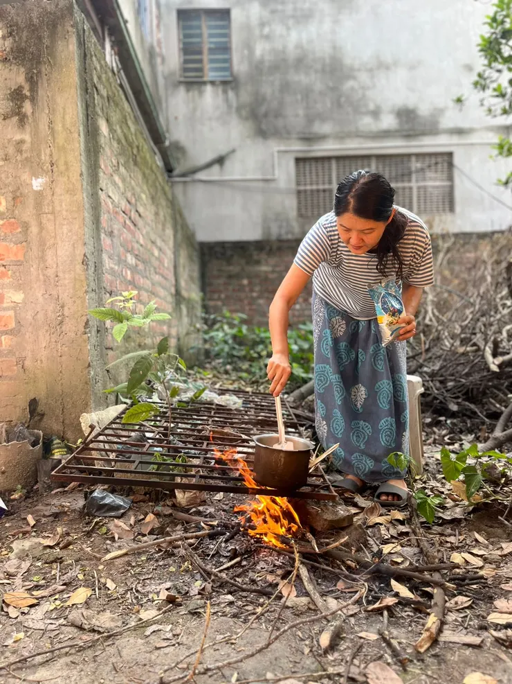 不專業的煮婦，友人來訪時留影