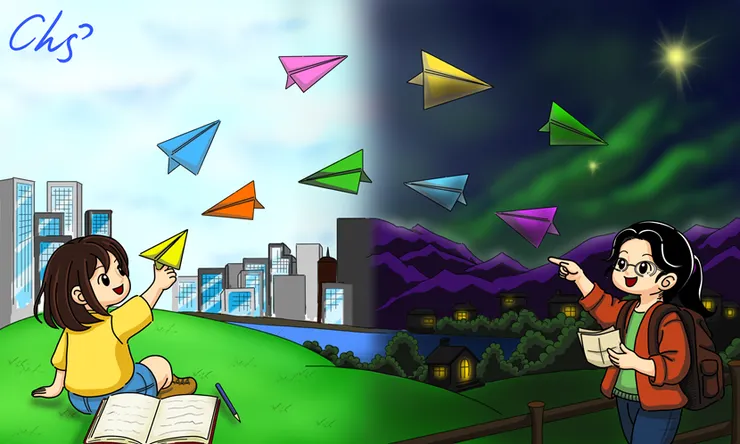 我們彼此約定，縱然相隔遙遠，未來也要一起完成許多事情。