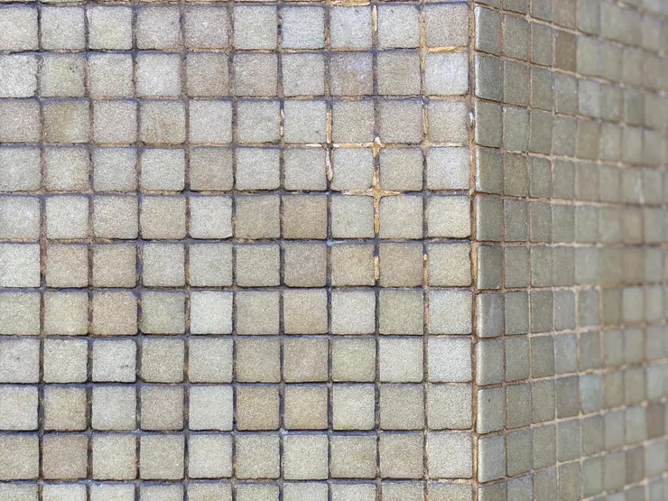 鵝黃色的馬賽克磁磚