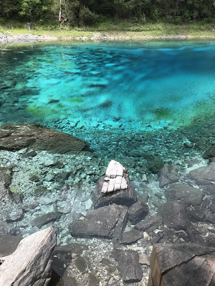 我拍攝的「五彩池」