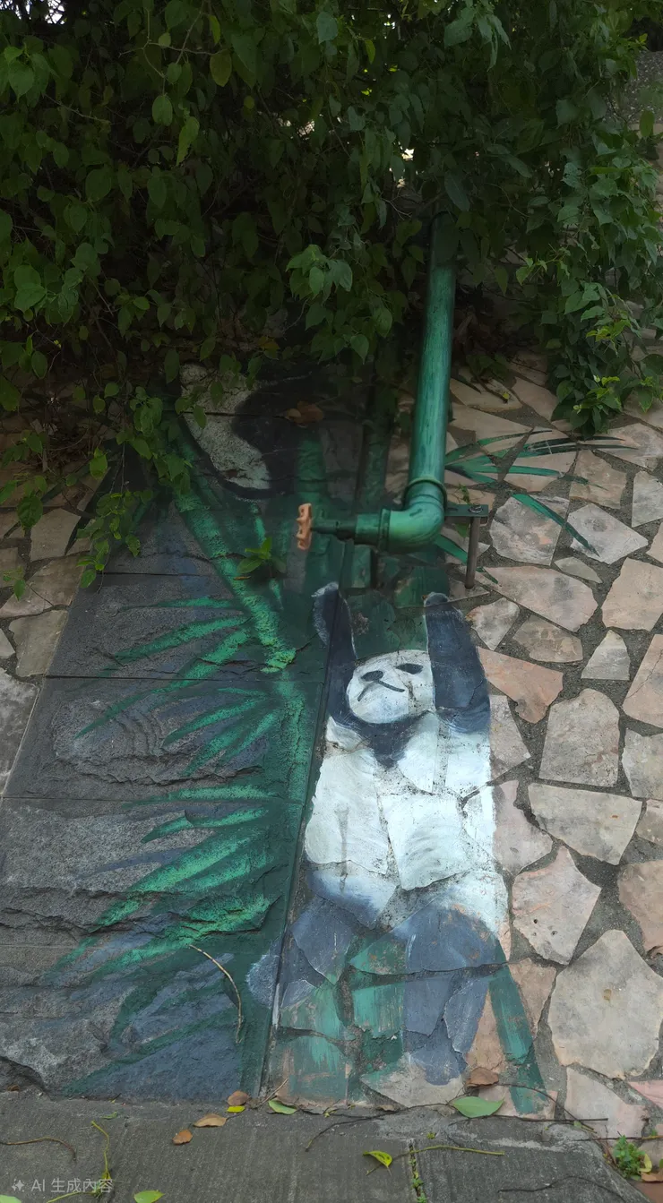 第四關：攀管休門〔貓熊抱柱圖〕