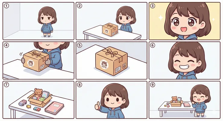 商品介紹 Q 版 9 格影片