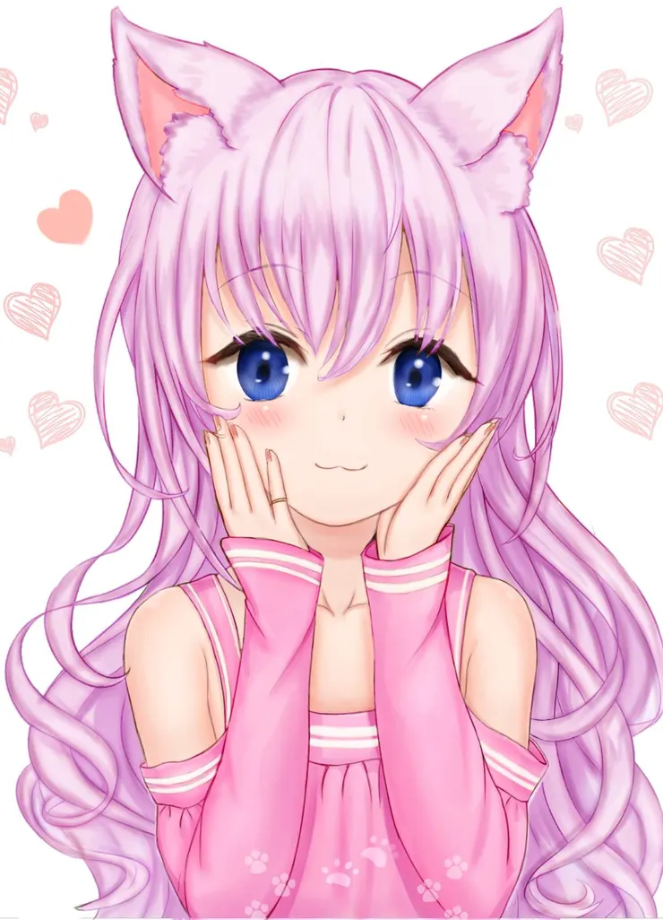 每天晚上都會跑上來佔領我床鋪睡覺的小貓，很黏人的小母貓(小貓娘)