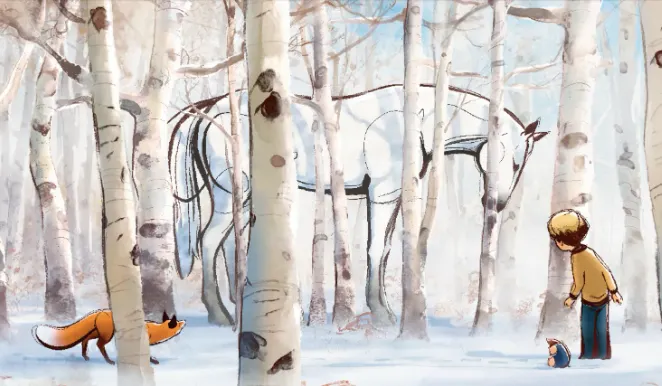 男孩, 鼴鼠, 狐狸與馬