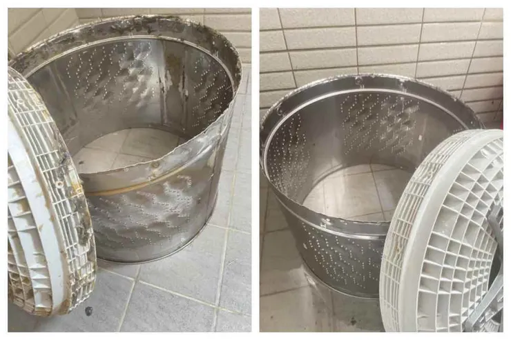 台中清洗洗衣機｜洗衣槽、底盤清洗案例分享