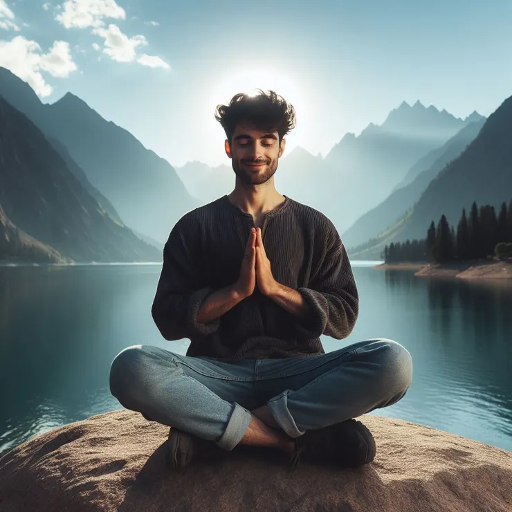 AI示意圖：感受內在寧靜