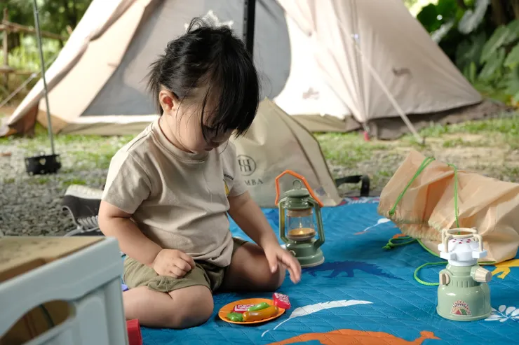 露營當然不可以忘記帶上露營玩具組