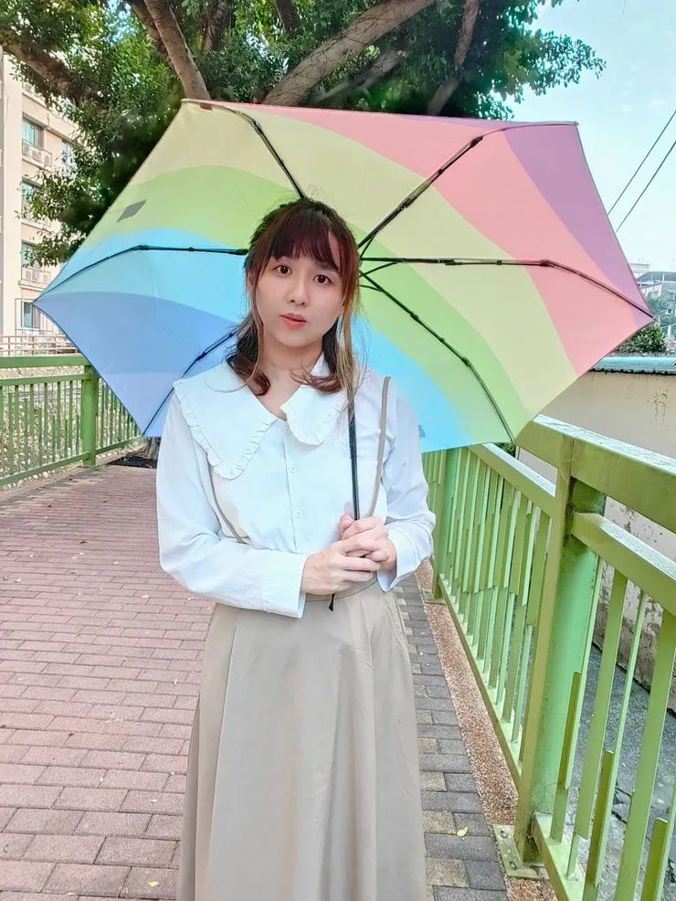 雨傘王BigRed彩虹微光自動折傘