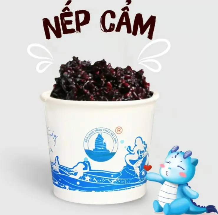 Sữa Chua Trân Châu Hạ Long 的紫米(黑糯米)優格冰沙