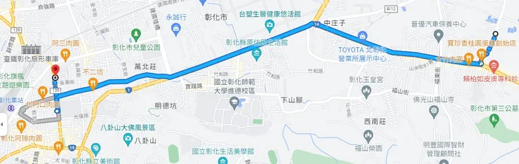 上學路途  圖片來源：Google Map