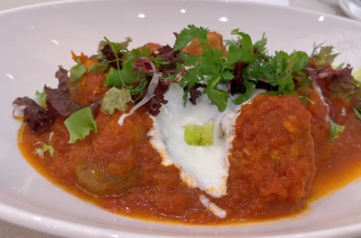 香草肉丸辣味燉蘑菇