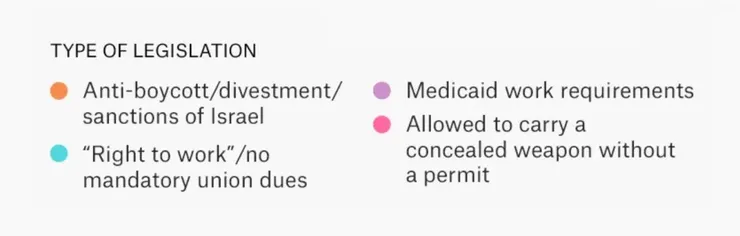 ▲ FiveThirtyEight 圖表圖例中的色相