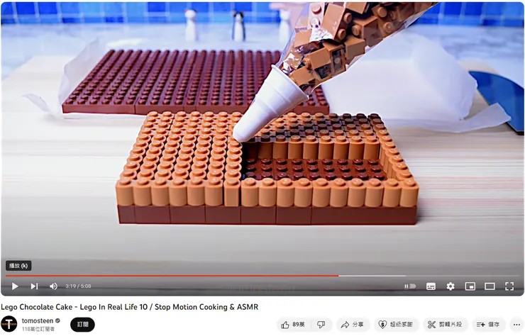 tomosteen:Lego Chocolate Cake - Lego In Real Life 10 / Stop Motion Cooking & ASMR