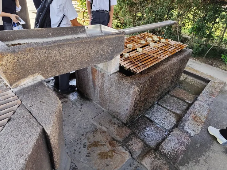 參拜的洗手，很重要👍👍👍