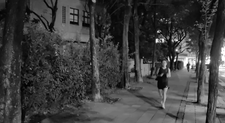 Day 17 跑步縮時的截圖,無趣...