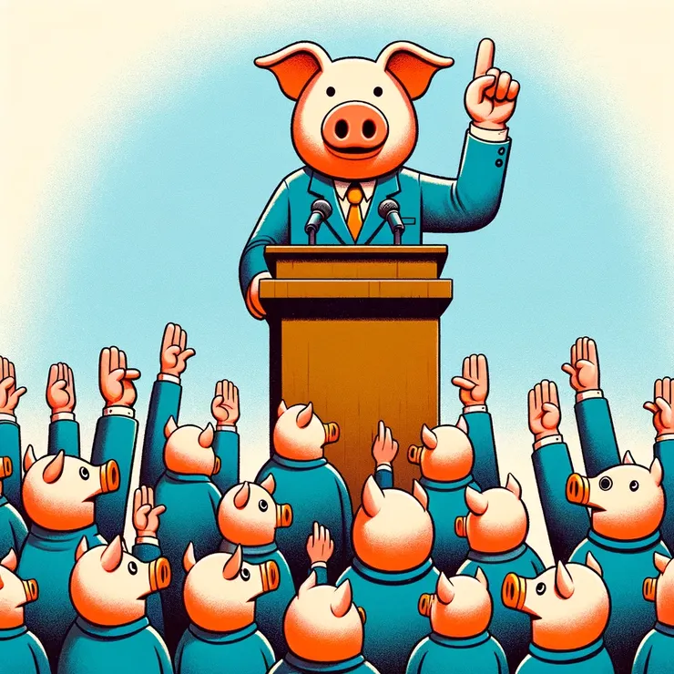 老闆講話,大家要記得鼓掌。