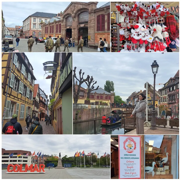 威尼斯小運河 Couvert 市場買早午餐 和魚街..街道名簡單可愛,驚見持槍軍人巡邏 ,吉祥物送子鳥