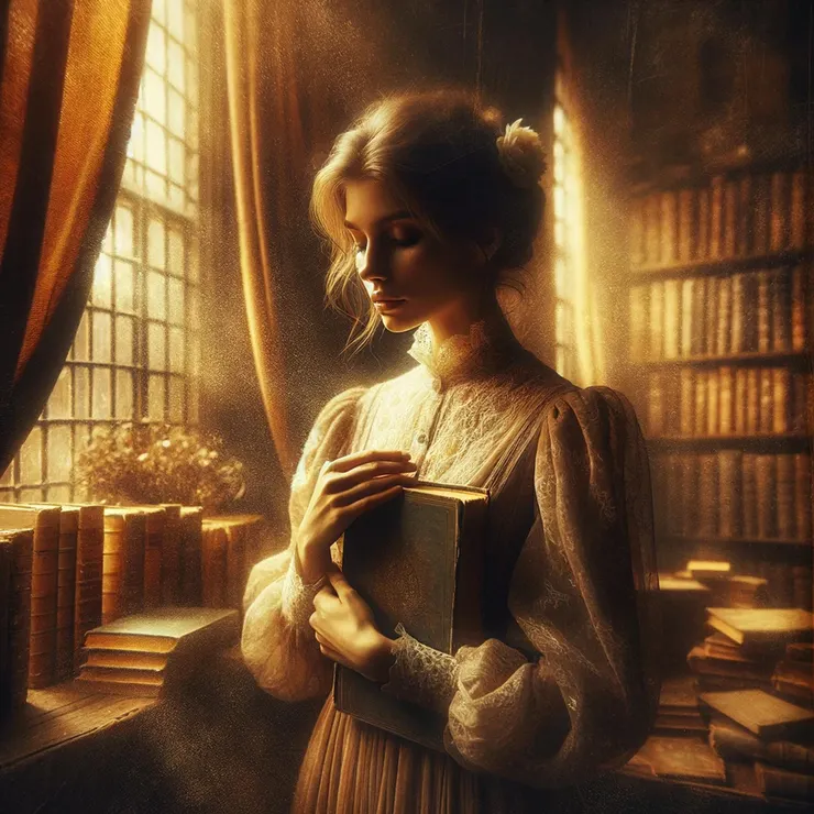 The soft hum of an old vinyl record player filled the space, and the scent of aged paper from countless books lingered in the air. Jane closed her eyes, letting the memories wash over her