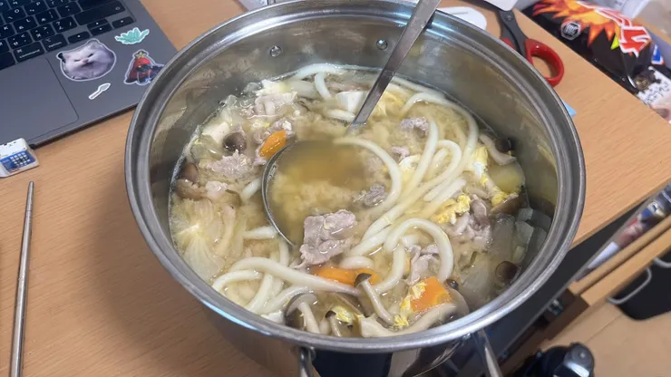 自我流一鍋味增烏龍麵