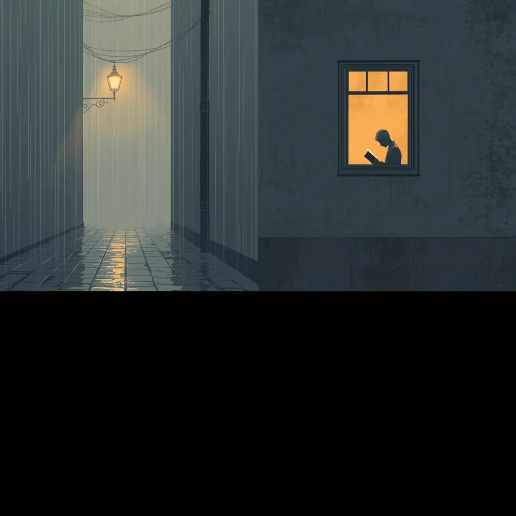 雨巷觀書 Raindrops and Pages