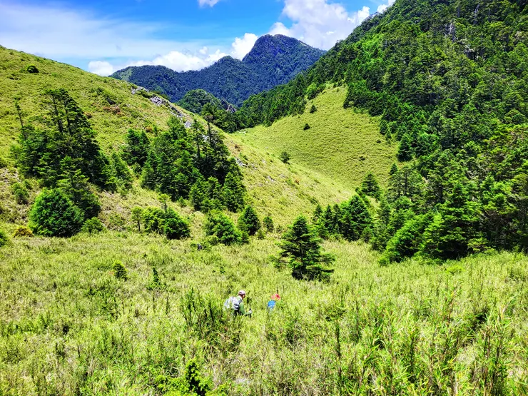 ▲火石山與大南山西鞍營地