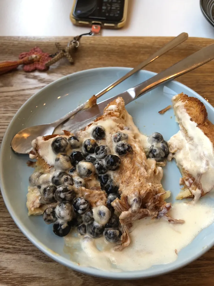 吃到一半的樣子