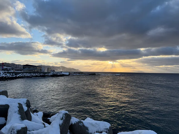 晨光初現的松前,這張我想拿來當封面,但似乎松前城比較有標誌性。
