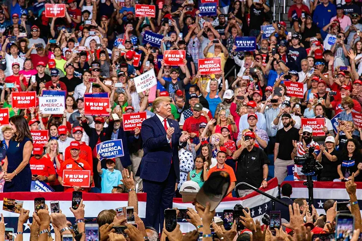 Donald Trump announced the 2020 re-election campaign in Orlando, Florida, 18 June 2019