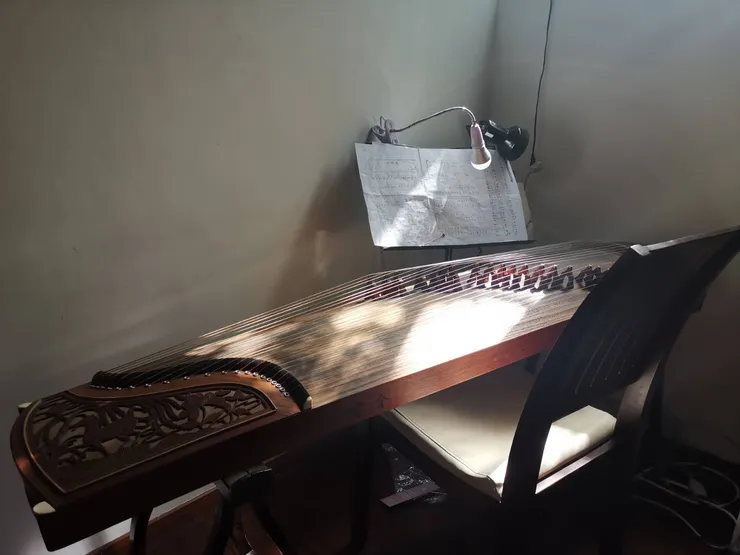 有空的時候彈古箏