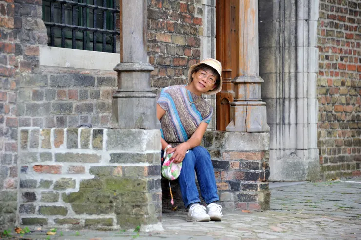 【初臨的狂喜漸漸釀成微醺的怡然 入鏡吧背景無處不美姿態隨便擺!Our Lady of the Pottery教堂前。】