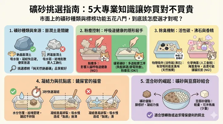 新手貓奴礦砂挑選指南