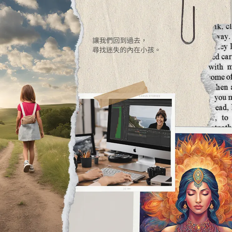 AI生成圖，讓我們尋找過去的內在小孩