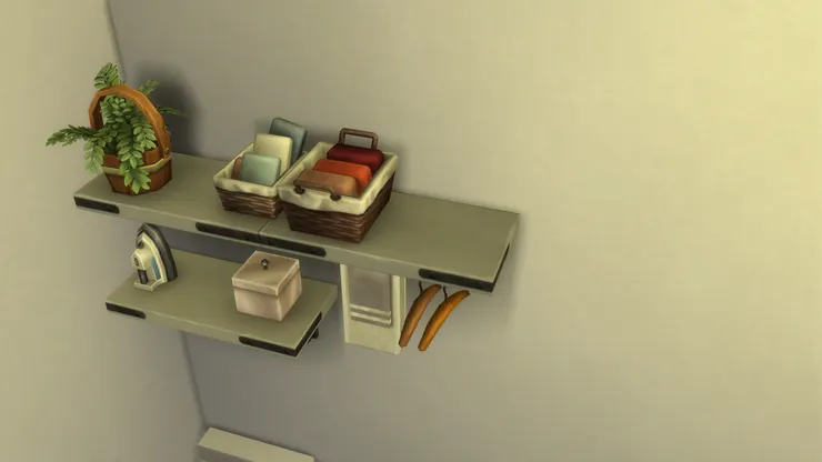 不過最高的物品要大麥可才夠高拿。佩兒要用櫈子。