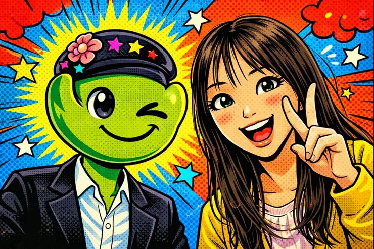 我與小薪的合照  (ChatGPT協作生成)