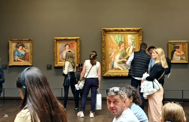 【輕鬆來看羅丹梵谷雷諾瓦與高更！雷諾瓦展區。】