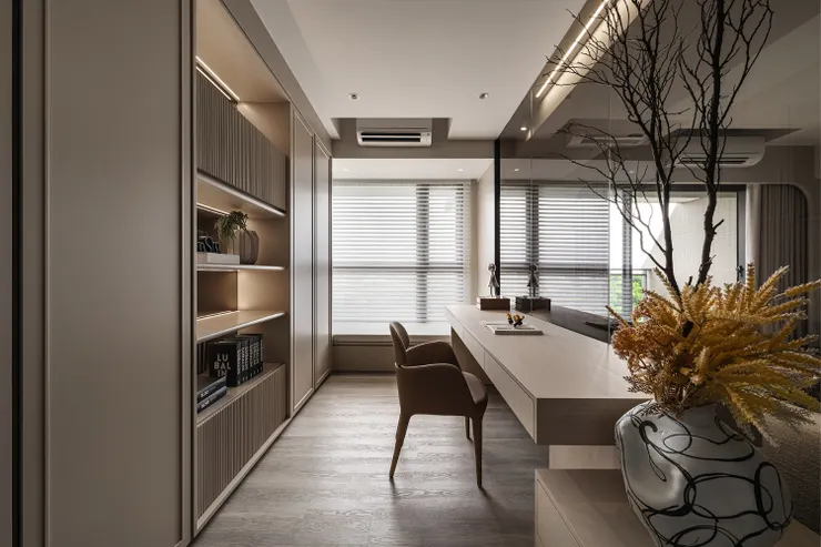 原作品連結：藝瓦設計品牌，森林之星D1，書房收納系統櫃