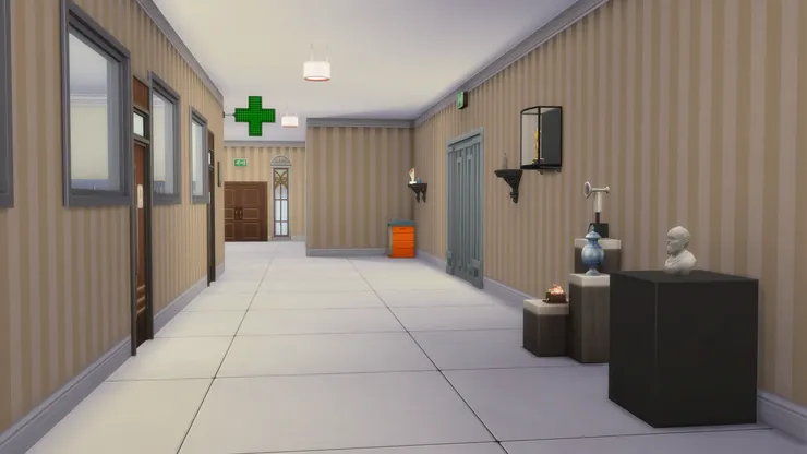 還是走廊寬闊些。