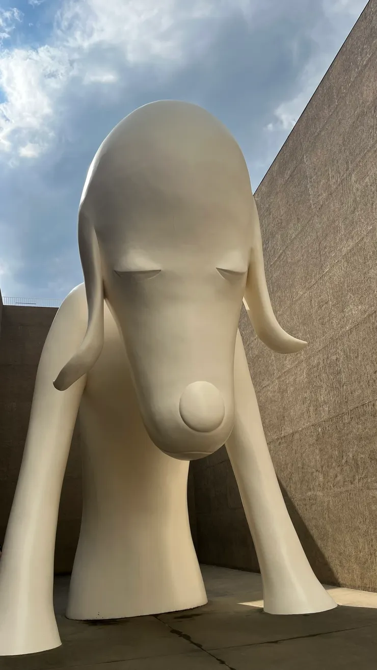 青森犬是美術館的代表作品。