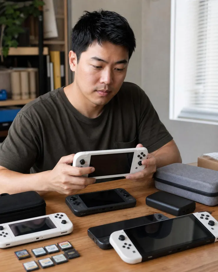 梁練偉比較 Switch 2 與掌機設備的螢幕、握持與續航