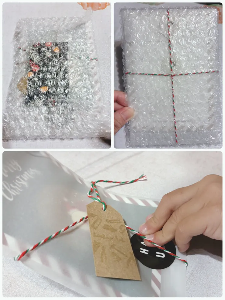 收到明信片了！連小孩都等不及要開箱（笑）！