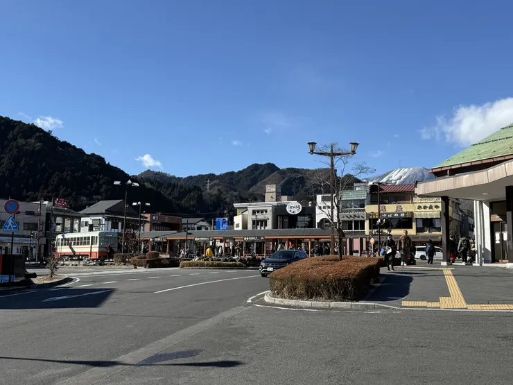 東武日光站一帶，可以在此坐巴士去東照宮。