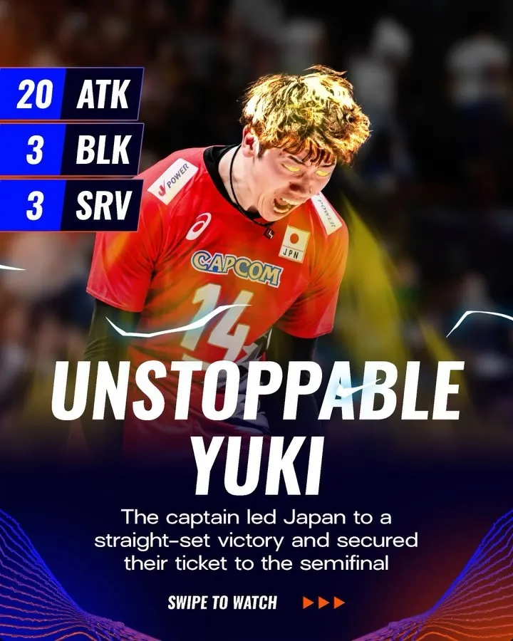 超級賽亞人祐希（圖片來源：Vollyball World IG）